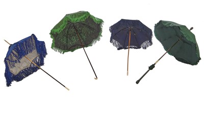 Lot 421 - A group of carriage parasols, 1860s-1870s