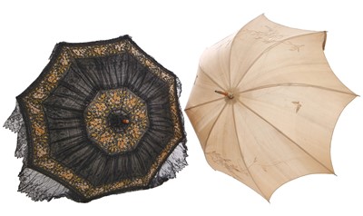 Lot 418 - A group of parasols, mainly Edwardian