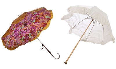 Lot 418 - A group of parasols, mainly Edwardian