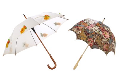 Lot 418 - A group of parasols, mainly Edwardian