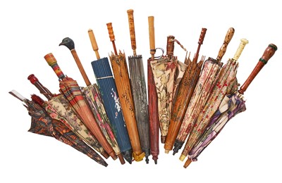 Lot 377 - A group of parasols, mainly 1920s-30s