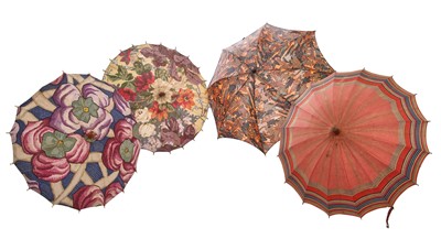 Lot 377 - A group of parasols, mainly 1920s-30s