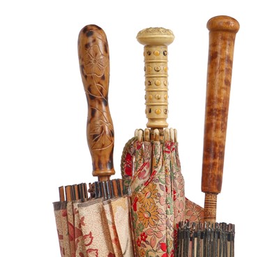 Lot 377 - A group of parasols, mainly 1920s-30s