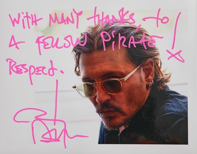 Lot 85 - Johnny Depp autographed photograph