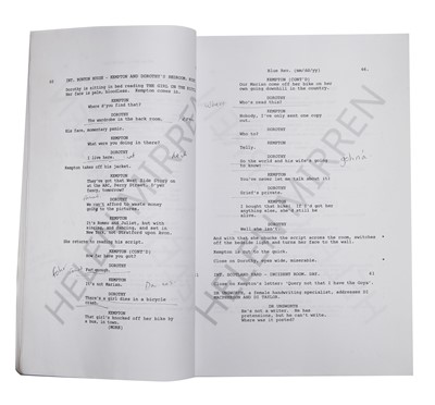 Lot 72 - Dame Helen Mirren DBE:  annotated  and autographed script for 'The Duke' (2020)