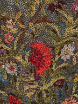 Lot 469 - A Beauvais embroidered shawl, French, circa 1920