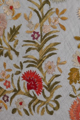 Lot 469 - A Beauvais embroidered shawl, French, circa 1920