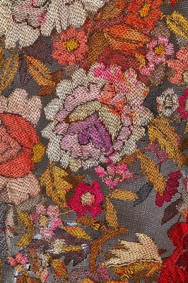 Lot 470 - A Beauvais embroidered net shawl, French, circa 1920