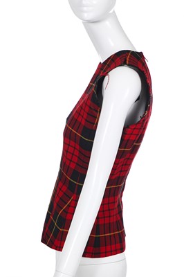 Lot 118 - An Alexander McQueen tartan wool bodice, 'Joan' commercial collection, Autumn-Winter 1998-1999