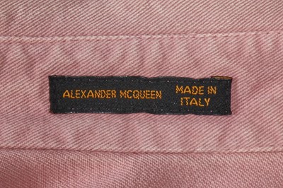 Lot 117 - An Alexander McQueen pink denim jumpsuit showpiece, 'The Overlook' collection, Autumn-Winter 1999-2000