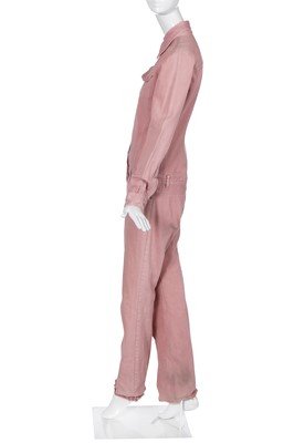 Lot 117 - An Alexander McQueen pink denim jumpsuit showpiece, 'The Overlook' collection, Autumn-Winter 1999-2000