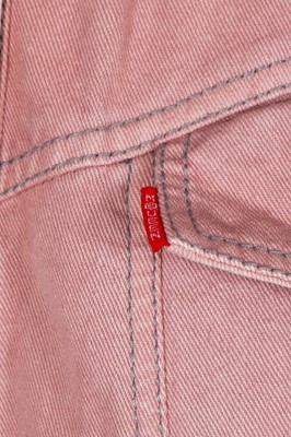 Lot 117 - An Alexander McQueen pink denim jumpsuit showpiece, 'The Overlook' collection, Autumn-Winter 1999-2000