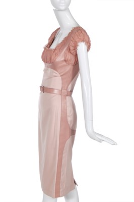 Lot 108 - An Alexander McQueen pink wool showpiece dress, 'Supercalifragilistic' collection, Autumn-Winter 2002-03