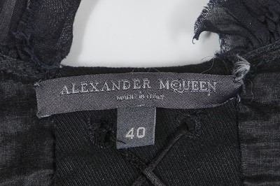 Lot 109 - An Alexander McQueen black ensemble, 'Supercalifragilistic' commercial collection, Autumn-Winter 2002-03