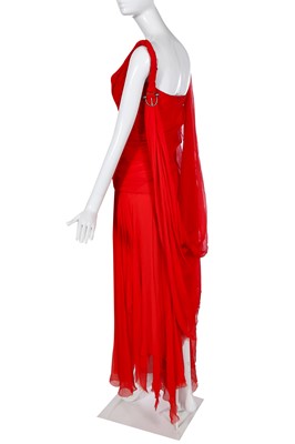 Lot 106 - An Alexander McQueen red 'Shipwreck' dress, 'Irere' commercial collection, Spring-Summer, 2003