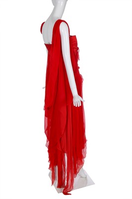 Lot 106 - An Alexander McQueen red 'Shipwreck' dress, 'Irere' commercial collection, Spring-Summer, 2003