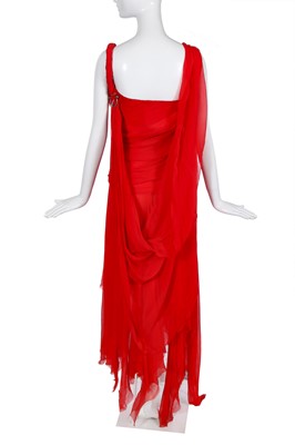 Lot 106 - An Alexander McQueen red 'Shipwreck' dress, 'Irere' commercial collection, Spring-Summer, 2003