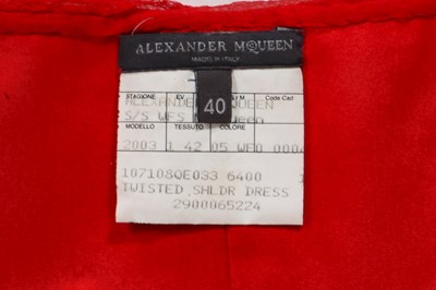 Lot 106 - An Alexander McQueen red 'Shipwreck' dress, 'Irere' commercial collection, Spring-Summer, 2003