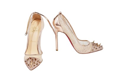 Lot 221 - Six pairs of Christian Louboutin heeled shoes,...