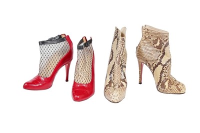 Lot 221 - Six pairs of Christian Louboutin heeled shoes,...