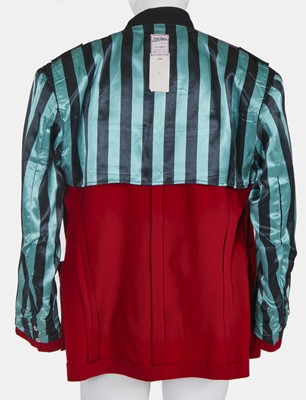 Lot 67 - A Jean Paul Gaultier man's red wool blazer,  Spring-Summer 1987