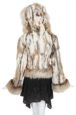 Lot 105 - An Alexander McQueen  embellished fur jacket,  'Scanners' collection, Autumn-Winter 2003-04