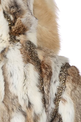 Lot 105 - An Alexander McQueen  embellished fur jacket,  'Scanners' collection, Autumn-Winter 2003-04