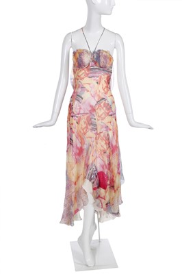 Lot 97 - An Alexander McQueen 'Americana' print chiffon dress, pre-collection, Spring-Summer 2004