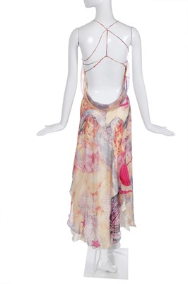 Lot 97 - An Alexander McQueen 'Americana' print chiffon dress, pre-collection, Spring-Summer 2004