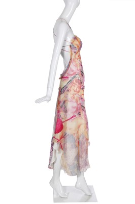 Lot 97 - An Alexander McQueen 'Americana' print chiffon dress, pre-collection, Spring-Summer 2004