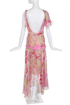 Lot 99 - An Alexander McQueen pink chiffon dress, 'Deliverance' collection, Spring-Summer 2004