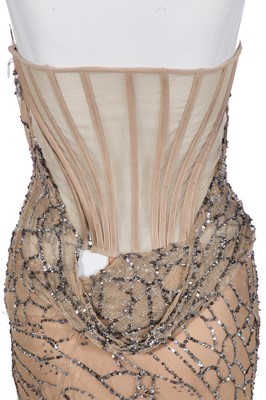 Lot 100 - An Alexander McQueen sequined corset gown, 'Deliverance' commercial collection, Spring-Summer 2004