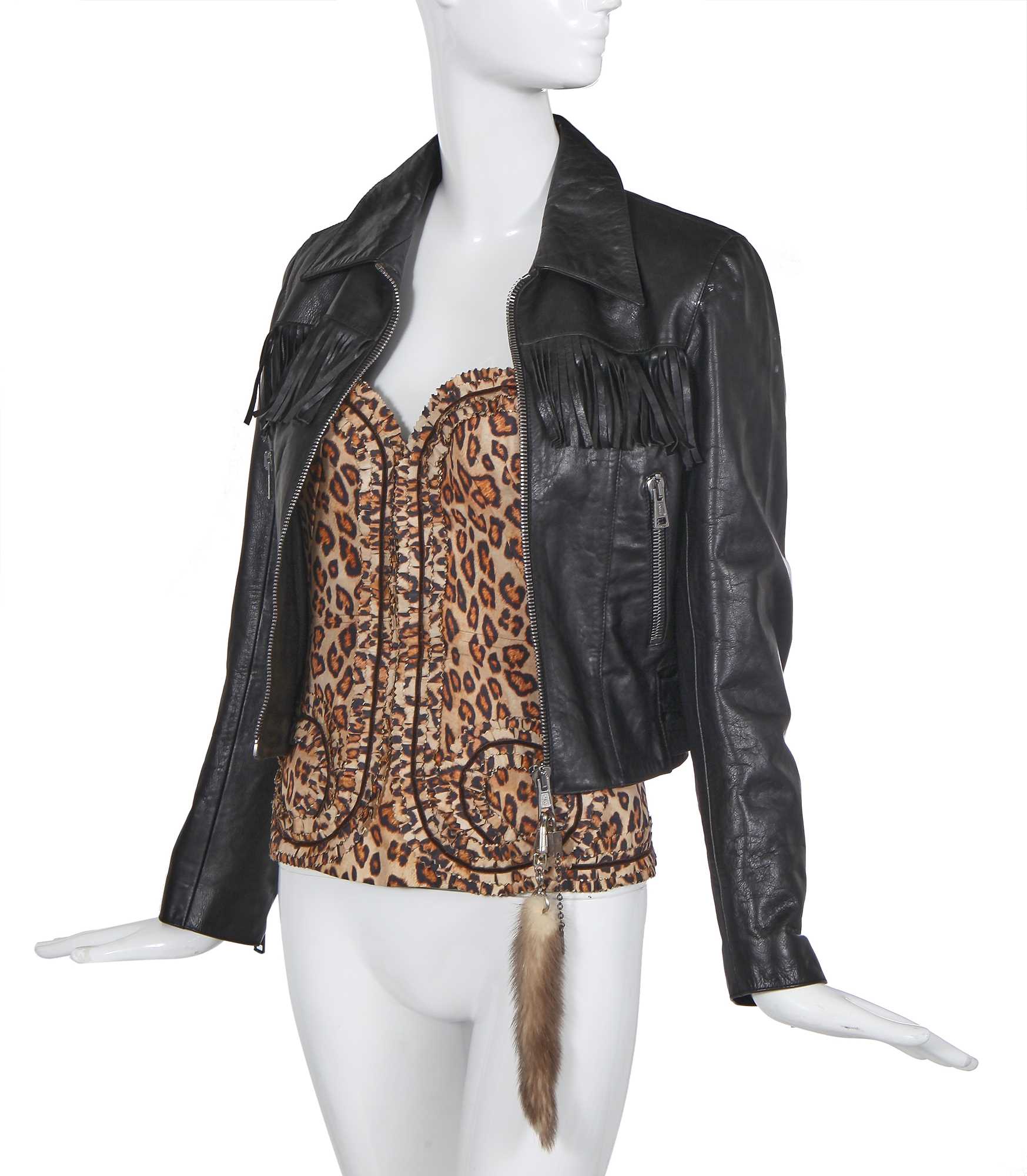 Lot 93 - An Alexander McQueen fringed leather jacket, 'The Man Who Knew Too Much', Autumn-Winter 2005-06