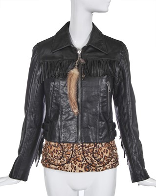 Lot 93 - An Alexander McQueen fringed leather jacket, 'The Man Who Knew Too Much', Autumn-Winter 2005-06