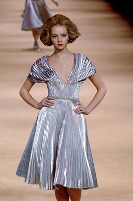 Lot 96 - An Alexander McQueen silver cocktail dress, 'The Man Who Knew Too Much', Autumn-Winter 2005-06