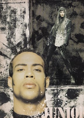 Lot 70 - A Jean Paul Gaultier men's 'Jackson Pollock' ensemble, mid 1990s