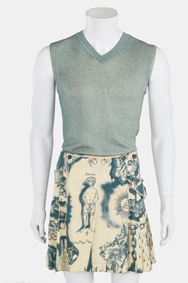 Lot 92 - A Jean Paul Gaultier man's kilt ensemble, 'Tattoos/Raw and Refined' collection, Spring-Summer 1994