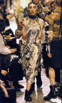 Lot 92 - A Jean Paul Gaultier man's kilt ensemble, 'Tattoos/Raw and Refined' collection, Spring-Summer 1994