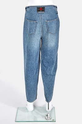 Lot 94 - A rare Jean Paul Gaultier men's jeans ensemble, 'Tattoos/Raw and Refined' collection, Spring-Summer 1994
