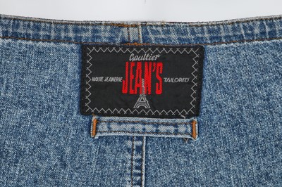 Lot 94 - A rare Jean Paul Gaultier men's jeans ensemble, 'Tattoos/Raw and Refined' collection, Spring-Summer 1994