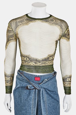 Lot 94 - A rare Jean Paul Gaultier men's jeans ensemble, 'Tattoos/Raw and Refined' collection, Spring-Summer 1994