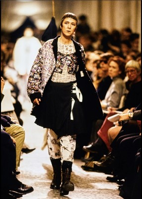 Lot 94 - A rare Jean Paul Gaultier men's jeans ensemble, 'Tattoos/Raw and Refined' collection, Spring-Summer 1994
