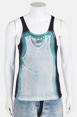 Lot 93 - A rare pair of Jean Paul Gaultier men's trousers, 'Tattoos/The Raw and Refined' collection, Spring-Summer 1994