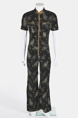 Lot 115 - A good Jean Paul Gaultier man's Chinese-inspired damask jumpsuit, 'The Modern Man' collection, Autumn-Winter 1996-97