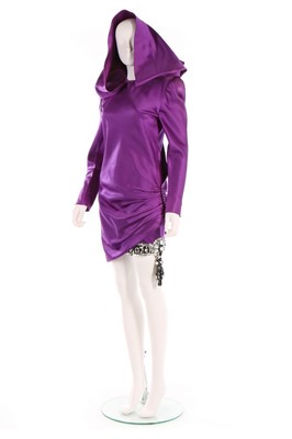 Lot 433 - A Pierre Balmain couture purple satin shorts...