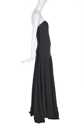 Lot 91 - An Alexander McQueen black crêpe gown, 'Neptune', commercial collection Spring-Summer 2006