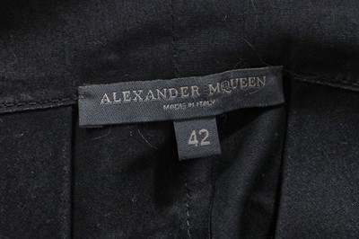 Lot 92 - An Alexander McQueen black leather mini dress, 'Neptune', collection Spring-Summer 2006