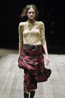 Lot 89 - An Alexander McQueen tartan skirt, 'Widows of Culloden' collection, Autumn-Winter 2006-07