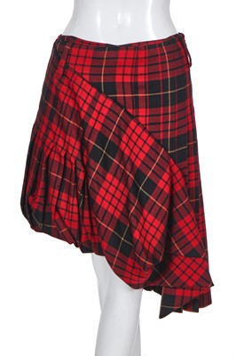 Lot 89 - An Alexander McQueen tartan skirt, 'Widows of Culloden' collection, Autumn-Winter 2006-07