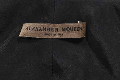 Lot 88 - An Alexander McQueen black satin 'tuxedo' gown, pre-collection Autumn-Winter 2007